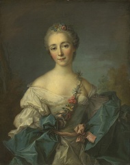 NATTIER JEAN MARC PRT OF YOUNG WOMAN 1750 1760 STYLE WA NG