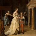 NEER EGLON HENDRIK VAN DER INTERIOR WITH WOMAN WASHING HANDS 1675 MAUR
