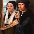 OOSTSANEN CORNELISZ JACOB VAN PAINTING PRT OF HIS WIFE ABOUT 1550