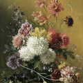 OS GEORGIUS JACOBUS JOHANNES VAN BOUQUET OF FLOWERS IN VASE 1861 RIJK