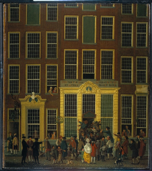 OUWATER ISAAC SINT ANTONIUS BOOKSTORE LOTTERY OFFICE UND JAN DE GROOT ON KALVERSTRAAT IN AMSTERDAM 1779 RIJK