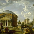 PANINI GIOVANNI PAOLO FANTASY VIEW WITH PANTHEON AND OTHER MONUMENTS OF ANCIENT ROME GOOGLE
