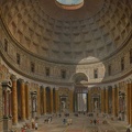 PANINI GIOVANNI PAOLO INTERIOR OF PANTHEON ROME 1747 CLEVE