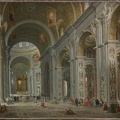 PANINI GIOVANNI PAOLO INTERIOR OF ST. PETER S ROME MET