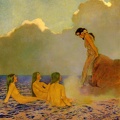 PARRISH MAXFIELD PROSERPINA AND SEA NYMPHS 1908