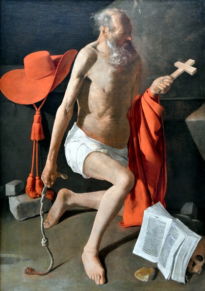PENITENT ST. JEROME 1630 BY GEORGES DE LA TOUR 1593 1652 NATIONAL STOCKHOLM SWEDEN
