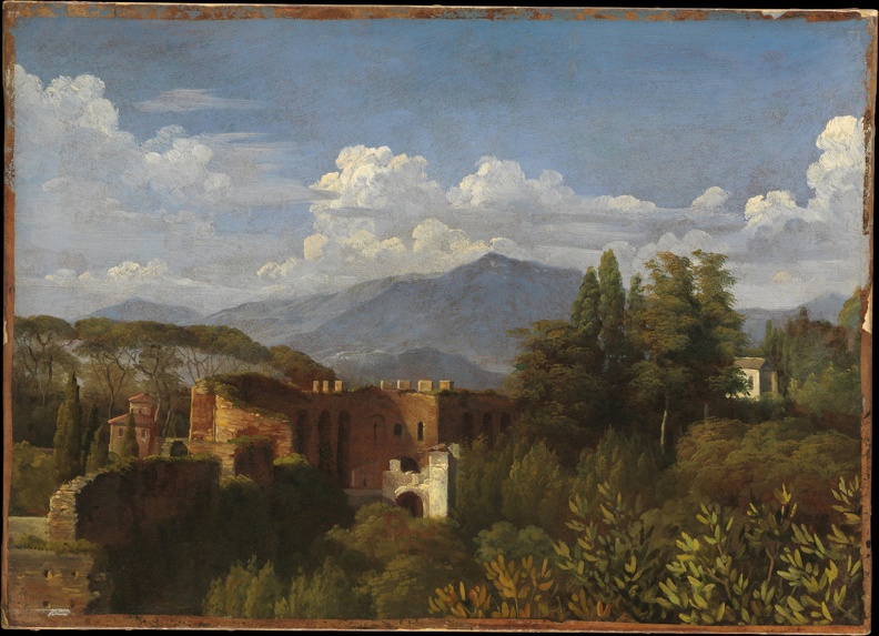 PICOT FRANCOIS EDOUARD VIEW OF PORTA PINCIANA FROM GARDENS OF VILLA LUDOVISI C1813 17 MET