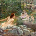 QUINSAC PAUL FRANCOIS NYMPHS IN FOREST