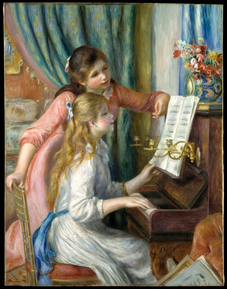 RENOIR PI. AU. DUE RAGAZZE AL PIANOFORTE 1892