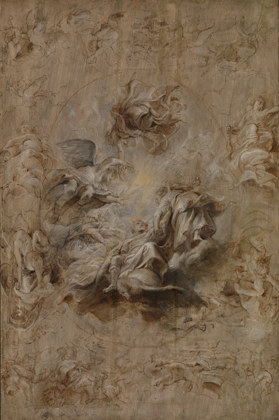 RUBENS P.P. MULTIPLE SKETCH FOR BANQUETING HOUSE CEILING GOOGLE TATE
