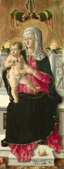 SCHIAVONE GIORGIO VIRGIN AND CHILD ENTHRONED LO NG