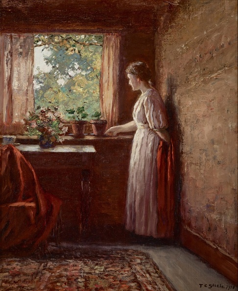 STEELE THEODORE CLEMENT GIRL BY WINDOW INDIA