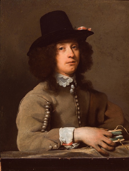 SWEERTS_MICHAEL_PRT_OF_YOUNG_MAN_HAT_HOLDING_BOOK_ATTR.JPG