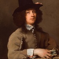 SWEERTS MICHAEL PRT OF YOUNG MAN HAT HOLDING BOOK ATTR