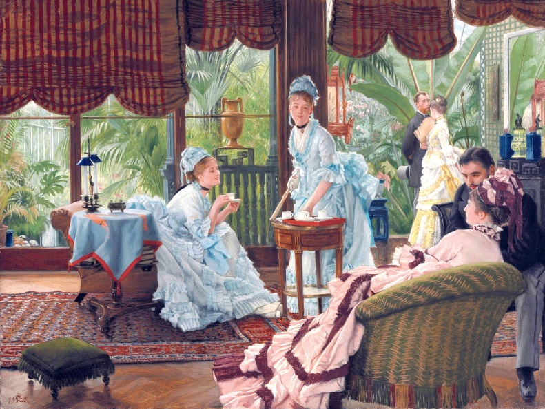 TISSOT JAMES IN CONSERVATORY 1875 78
