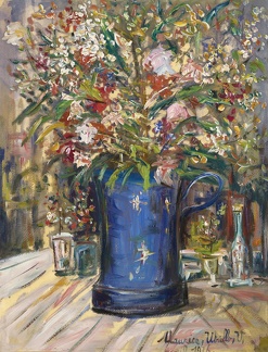 UTRILLO MAURICE VASE OF FLOWERS ON TABLE 1936