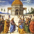 VANNUCCI PIETRO PERUGINO DELIVERY OF KEYS CIRCA 1481
