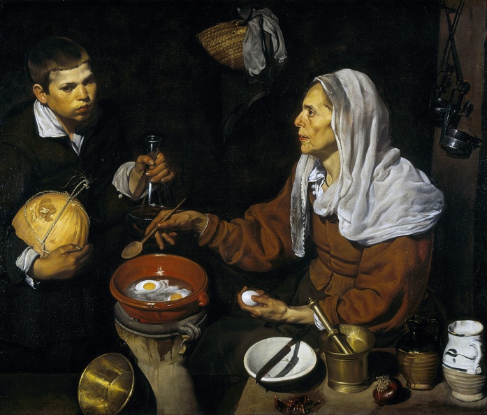 VELAZQUEZ DIEGO OLD WOMAN COOKING EGGS 1618