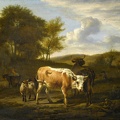 VELDE ESAIAS VAN DE WOODED HILLY LANDSCAPE COWS 1663