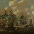 VELDE PETER VAN DE NAVAL BATTLE NEAR ELSINORE HELSINGNOR BETWEEN DUTCH AND SWEDISH FLEETS 8 NOVEMBER 1658