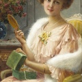 VERNON EMILE YOUNG LADY WITH MIRROR