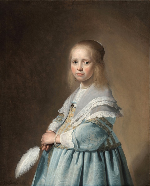 VERSPRONCK JOHANNES CORNELISZ PRT OF GIRL IN BLUE GOOGLE 1641 RIJK