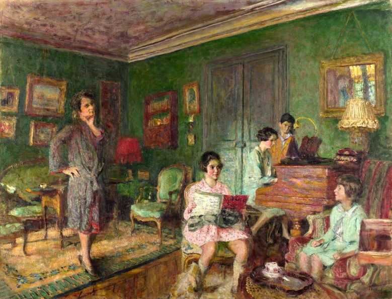 VUILLARD EDOUARD MADAME ANDRE WORMSER AND HER CHILDREN 1926 27 LO NG