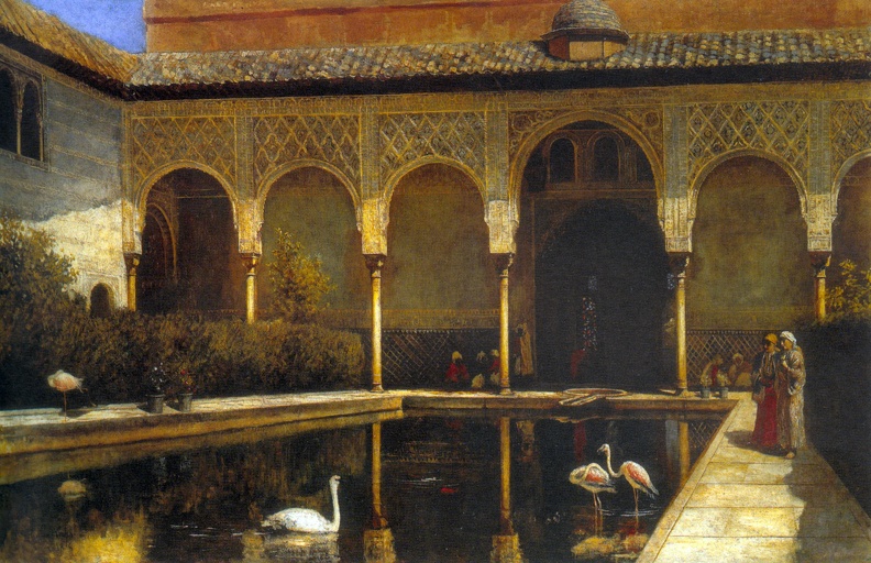 WEEKS_EDWIN_LORD_COURT_IN_ALHAMBRA_IN_TIME_OF_MOORS.JPG
