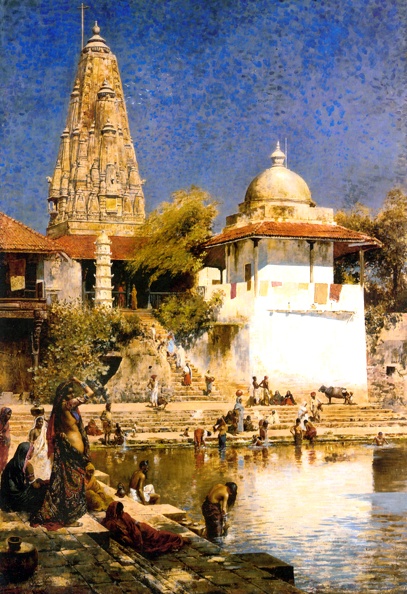 WEEKS EDWIN LORD TEMPLE AND TANK OF WALKESCHWAR BOMBAY