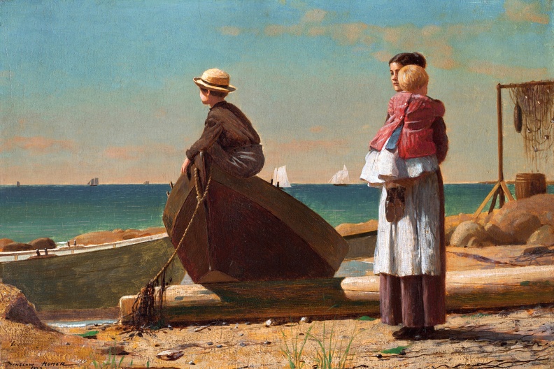 WINSLOW HOMER DADS COMING 1873 N G A
