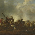 WOUWERMAN PHILIPS CAVALRY ATTACKING INFANTRY LO NG