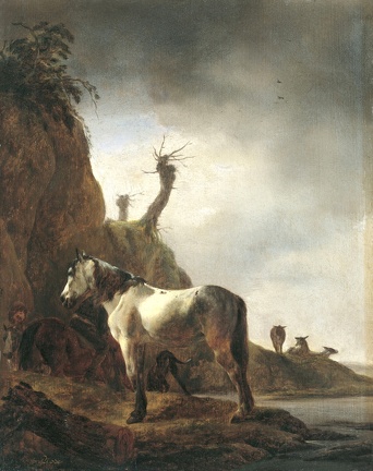 WOUWERMAN PHILIPS WHITE HORSE ON BANK OF RIVER TILL 1646 TH BO