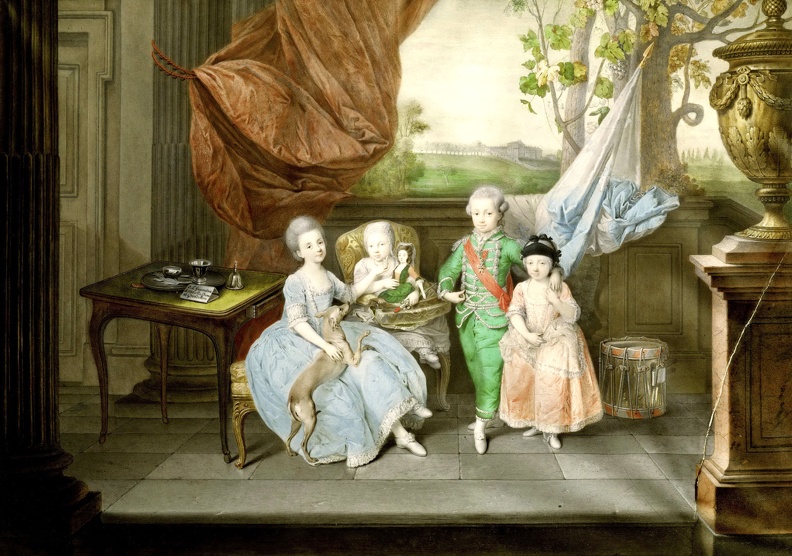 ZOFFANY JOHANN PRT OF CHILDREN OF FERDINAND OF PARMA 1778 AMC
