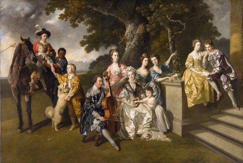 ZOFFANY JOHANN PRT OF FAMILY OF SIR WILLIAM YOUNG GOOGLE WALTERS