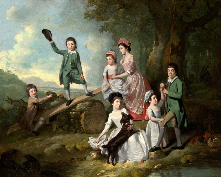 ZOFFANY JOHANN PRT OF LAVIE CHILDREN 1770