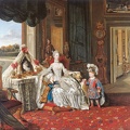 ZOFFANY JOHANN PRT OF QUEEN CHARLOTTE 1744 1818 WITH HER TWO ELDEST SONS GOOGLE