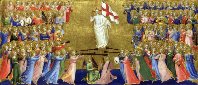 ANGELICO FRA GUIDO DI PIETRO CHRIST GLORIFIED IN COURT OF HEAVEN LO NG