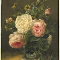 BAKHUIZEN GERARDINA JACOBA VAN DE STILLIFE FLOWERS IN CRYSTAL VASE 1880 RIJK