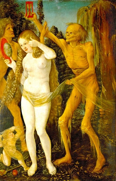 BALDUNG GRIEN HANS THREE AGES OF WOMAN AND DEATH 1509 KUHI