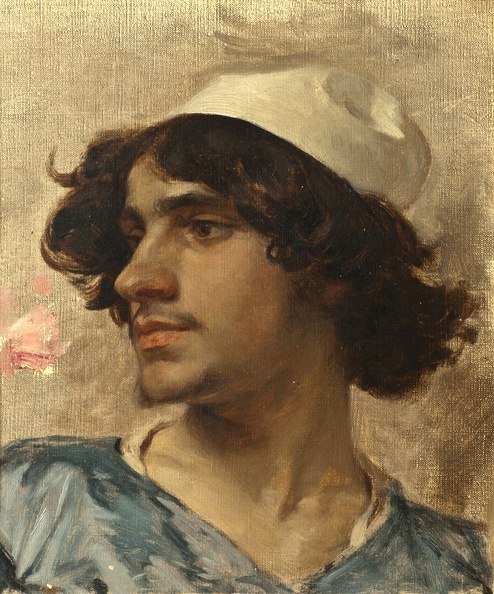 BARGUE CHARLES HEAD OF YOUNG MAN STUDY NATIONAL