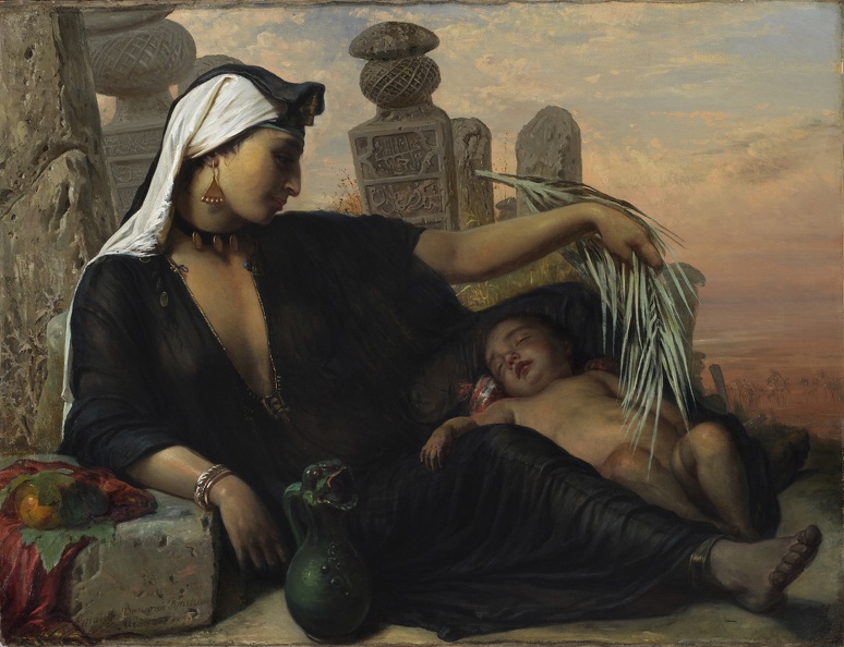 BAUMANN_ELISABETH_JERICHAU_EGYPTIAN_FELLAH_WOMAN_HER_BABY_1872_ROYAL.JPG