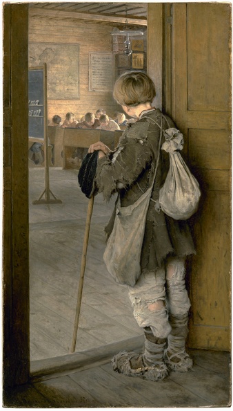 BELSKY BOGDANOV AT SCHOOL DOORS 1897