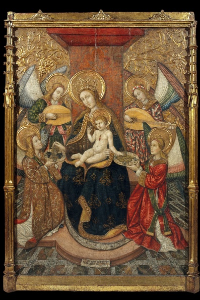 BENABARRE PEDRO GARCIA DE MOTHER OF GOD AND ANGELS 1470 CATA