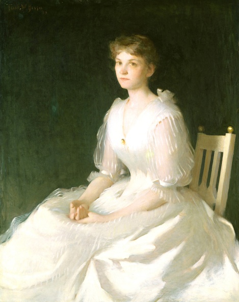 BENSON FRANK WESTON PRT OF LADY IN WHITE 1889