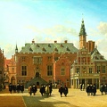 BERCKHEYDE GERRIT ADRIAENSZ MARKET SQUARE GROTE MARK AND CITY HALL HAARLEM 1671 FRHA