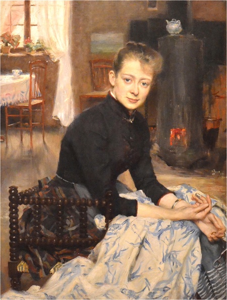 BERGH RICHARD ARTIST S WIFE 1886