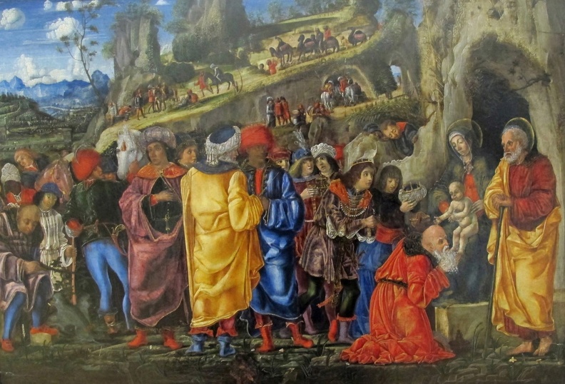 BERNARDINO DA PARENZO ADORAZIONE DEI MAGI 1475 LOUVRE