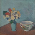 BERNARD EMILE VASE WITH FLOWERS AND CUP GOOGLE