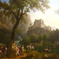 BIDAULT JEAN JOSEPH XAVIER FRANCOIS IER LA FONTAINE DE VAUCLUSE 1820 MUSEE CALVET