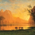 BIERSTADT ALBERT SUNSET IN YOSEMITE 1863 TH BO